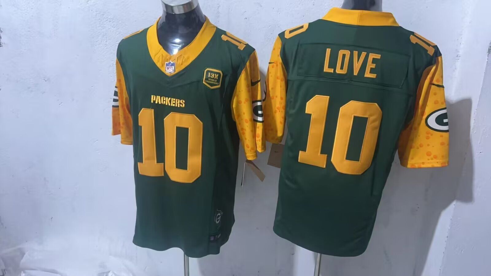 Men Green Bay Packers 10 Love green limited 2024 Nike NFL jerseys